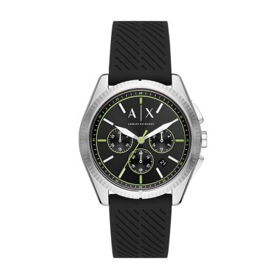 Armani Exchange Chronograph Black Silicone Watch - AX2853 - Watch Station