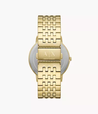 Armani Exchange Two-Hand Gold-Tone Stainless Steel Watch - AX2871 - Watch  Station
