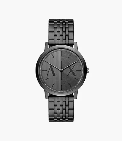 Armani Exchange Two-Hand Black Stainless Steel Watch - AX2872 - Watch  Station