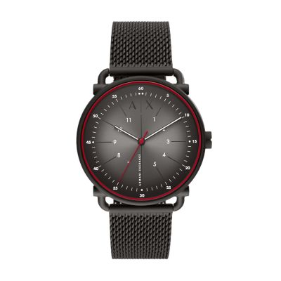 armani exchange watch stainless steel