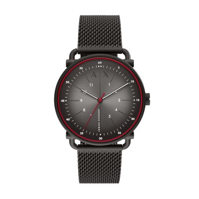 armani exchange red watch