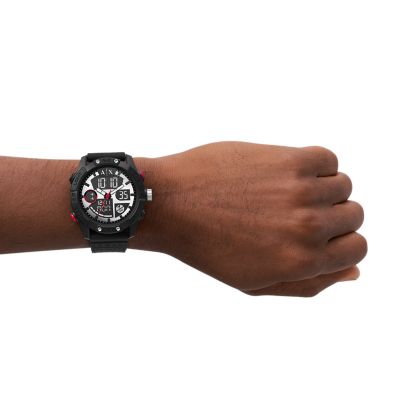 Silicone Watch AX2960 Armani analogue-Digital - - Watch Exchange Station Black