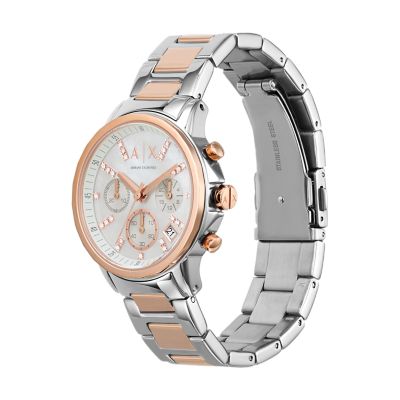 Armani Exchange Chronograph Two-Tone Stainless Steel Station - - AX4331 Watch Watch