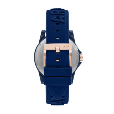 armani exchange silicone watch