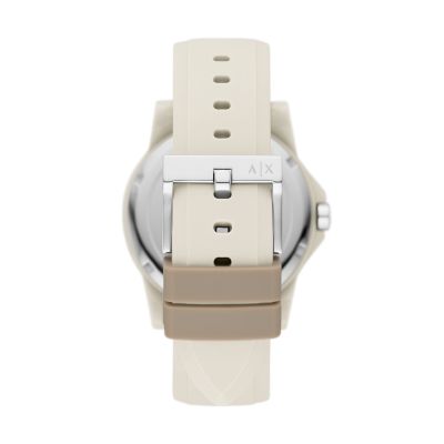 Armani Exchange Three-Hand Gray Silicone Watch - AX4375 - Watch Station