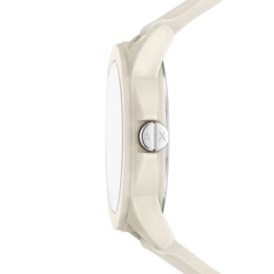 Armani Exchange Three-Hand Gray Silicone Watch - Station - AX4375 Watch