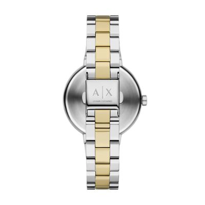 Armani Exchange Two Hand Two Tone Stainless Steel Watch AX5171 Watch Station
