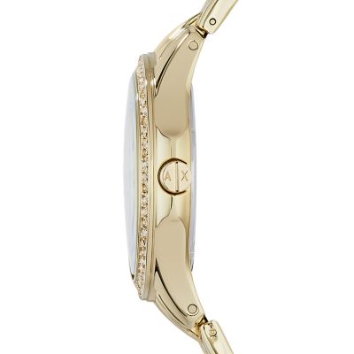 Armani Exchange Women's Three-Hand Gold-Tone Stainless Steel Watch - AX5216  - Watch Station