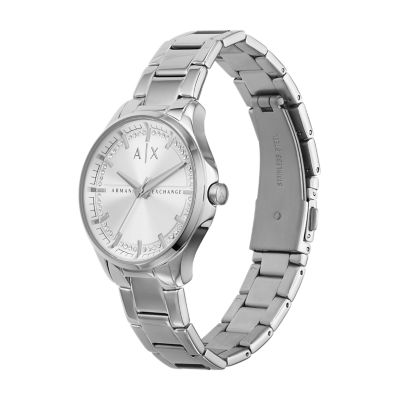 Armani Exchange Three-Hand Stainless Steel Watch - AX5256 - Watch