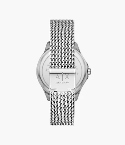Station Mesh Steel Armani Stainless - AX5273 Three-Hand Exchange - Watch Watch