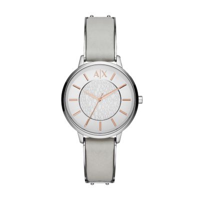 armani exchange watch grey