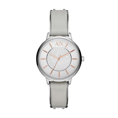 armani exchange watch grey