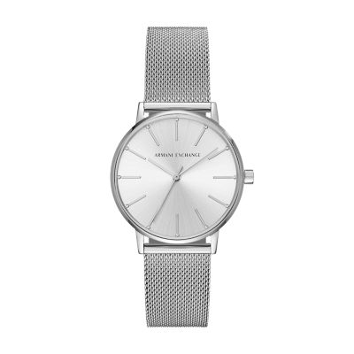 Armani Exchange Women's Three-Hand Steel Watch - Silver