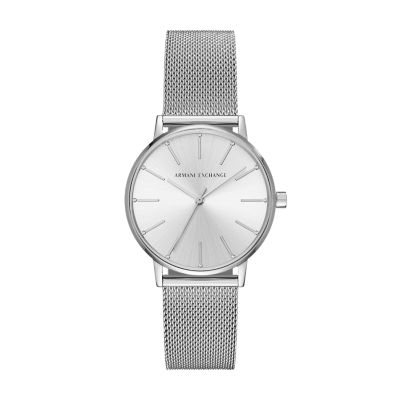 Armani Exchange Three-Hand Stainless 