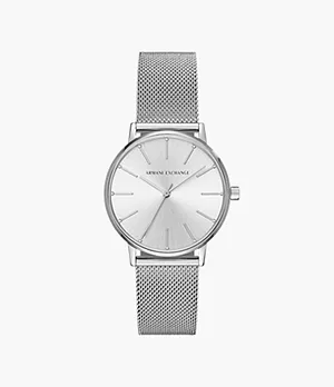 Armani Exchange Three-Hand Steel Watch