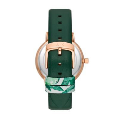 Armani exchange green online watch