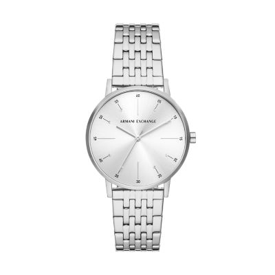 Armani Exchange Three-Hand Stainless Steel Watch - AX5578 - Watch