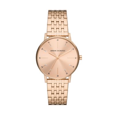 Armani Exchange Rose Gold watch