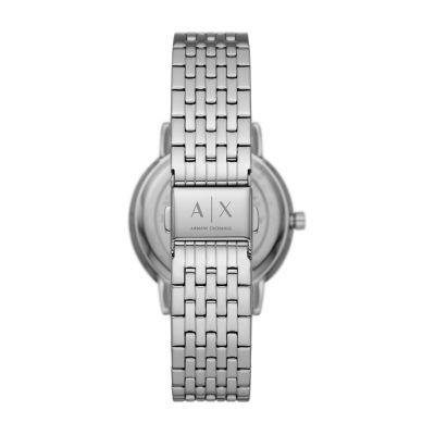 Armani Exchange Moonphase Multifunction Stainless Steel Watch