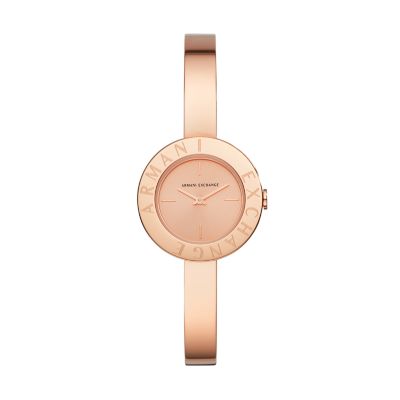 armani exchange rose gold