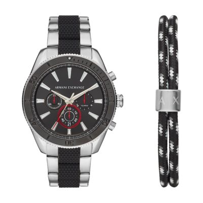 armani exchange stainless steel