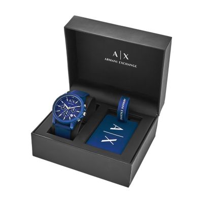 Chronograph Blue Silicone Watch 