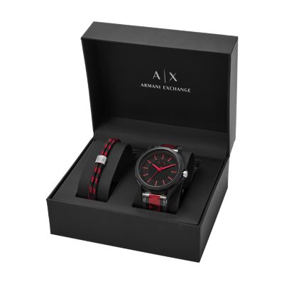 armani exchange watch set