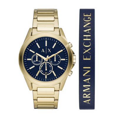 armani exchange watch and bracelet set