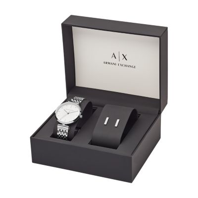 armani watch and earring set