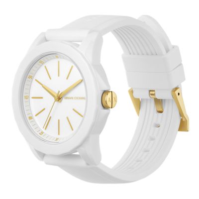 White silicone watches online for ladies