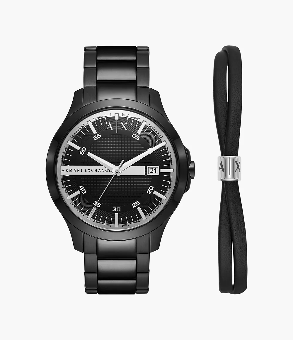 preisentwicklung Armani Exchange Three-Hand - Watch Watch Rose - Gold-Tone Date Steel Stainless AX2449 Station
