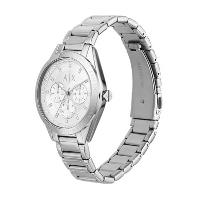 Armani Exchange Multifunction Stainless Steel Watch and Toprings