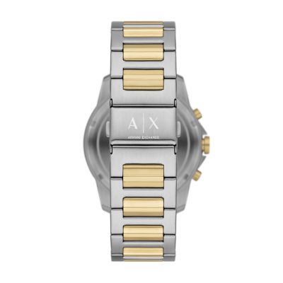 Armani Exchange Chronograph Two-Tone Stainless Steel Watch and