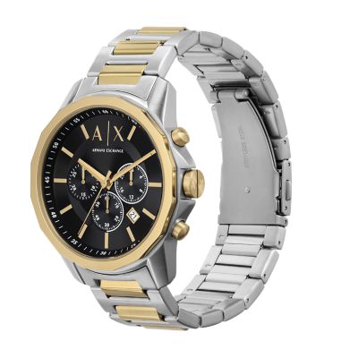 Armani Exchange Chronograph Two-Tone Stainless Steel Watch and Bracelet Set  - AX7148SET - Watch Station
