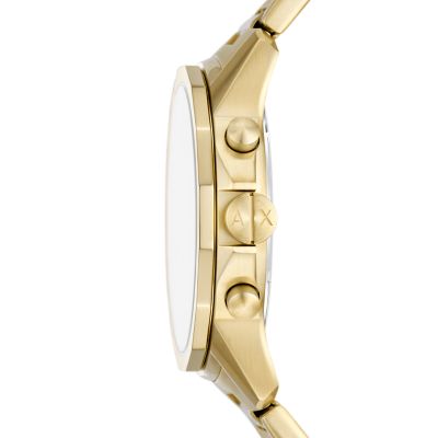 Armani Exchange Chronograph Gold-Tone Stainless Steel Watch and Bracelet  Set - AX7151SET - Watch Station | Quarzuhren