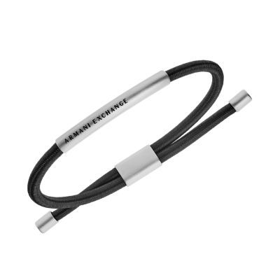 ARMANI EXCHANGE ブレスレット AXG0041040 BLACK/SILVER Amazon.co.jp: [A|X アルマーニ エクスチェンジ] メンズ