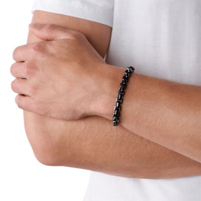 Bracelet Stainless Steel Exchange Black Chain Armani