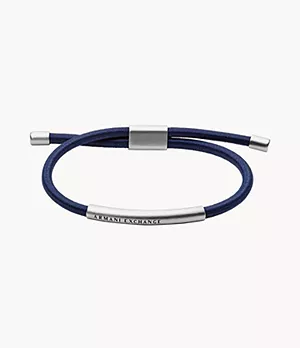 Armani Exchange Blue Fabric Bracelet