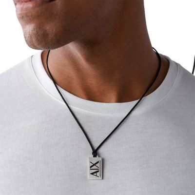 Armani exchange dog tag new arrivals