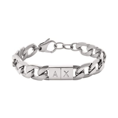 Armani Exchange Stainless Steel Chain Bracelet AXG0077040