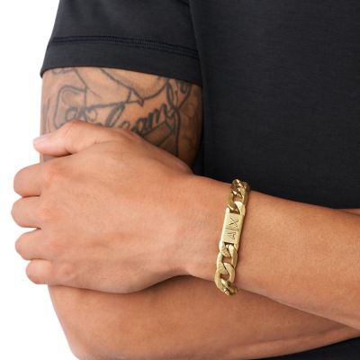 All Stacked Up Two-Tone Stainless Steel Chain Bracelet - JF04138998 - Watch  Station