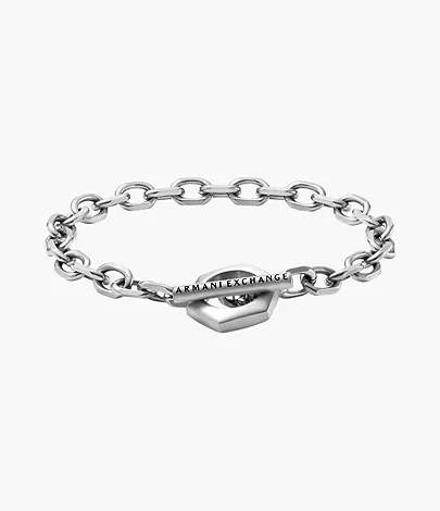 Armani Exchange Stainless Steel Chain Bracelet - AXG0103040 - Watch Station