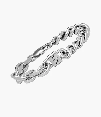 Armani Exchange Stainless Steel Chain Bracelet - AXG0114040 - Watch Station