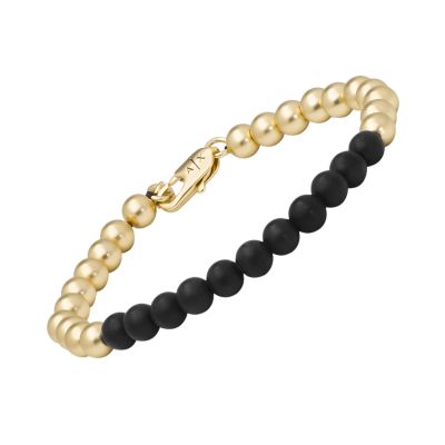 Armani Exchange Two-Tone - Beaded Bracelet - AXG0119710 Watch Brass Station