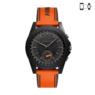 armani orange watch