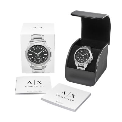 armani exchange connected hybrid men's smartwatch