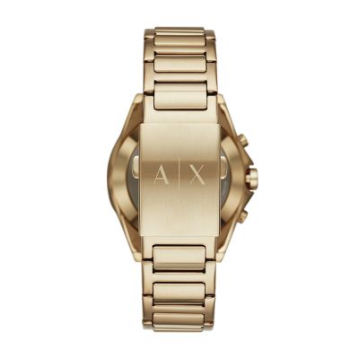armani exchange smart watch gold