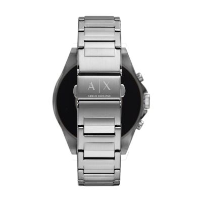 armani stainless steel touchscreen smartwatch