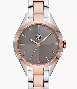 BMW Women's Three-Hand Two-Tone Stainless Steel Watch