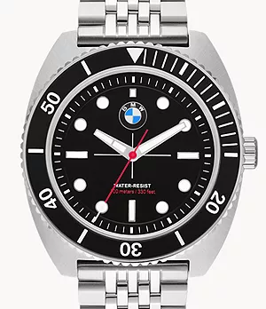 BMW Three-Hand Dive Stainless Steel Watch